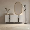 Console Meyra 150 - White, Silver White
Silver