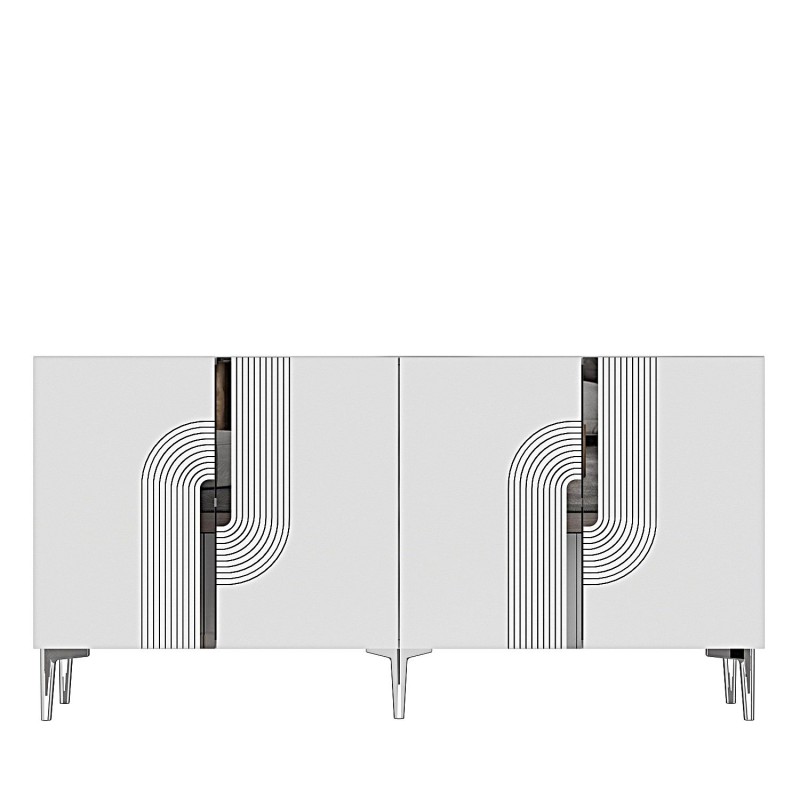 Console Meyra 150 - White, Silver White
Silver