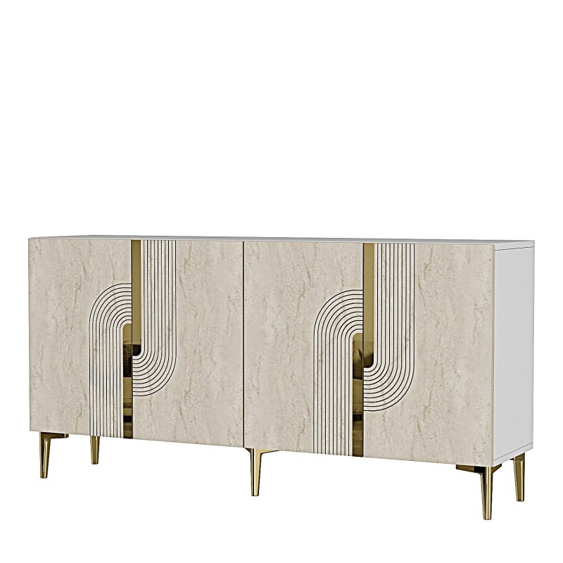 Console Meyra 150 - White, Travertine, Gold White
Travertine
Gold