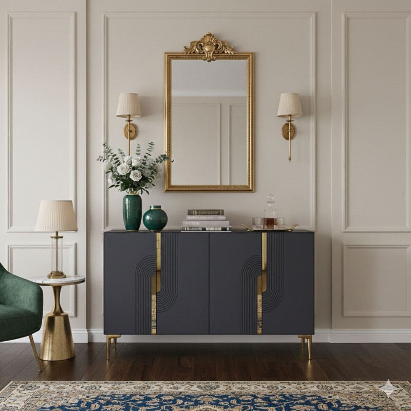 Console Meyra 120 - Anthracite, Gold Anthracite
Gold