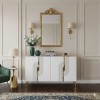 Console Meyra 120 - White, Gold White
Gold
