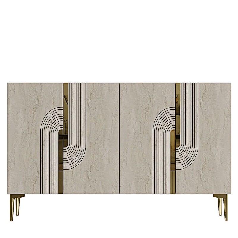 Console Meyra 120 - White, Travertine, Gold White
Travertiine
Gold