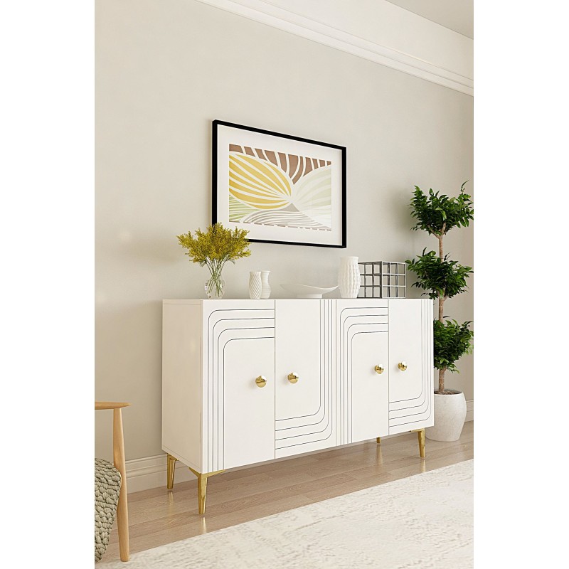 Console Lessi 120 - White, Gold White
Gold