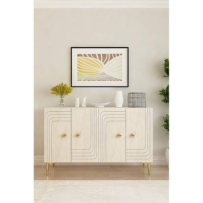 Console Lessi 120 - White, Travertine, Gold White
Travertine
Gold