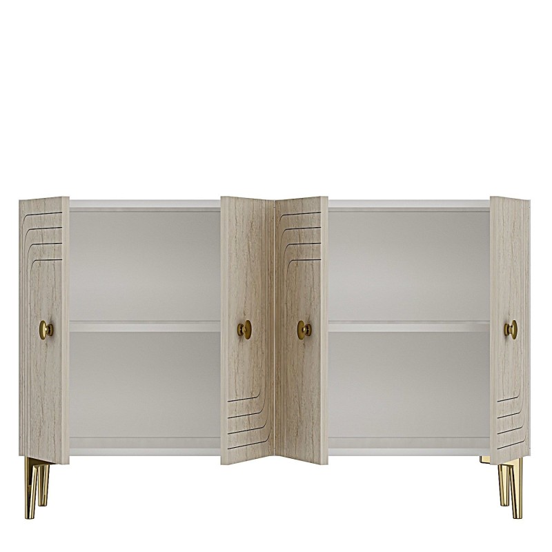 Console Lessi 120 - White, Travertine, Gold White
Travertine
Gold