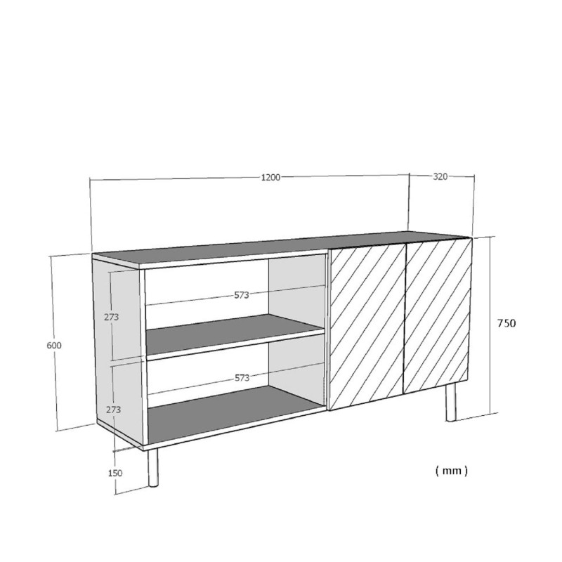 Console Ferro 120 - Anthracite Anthracite