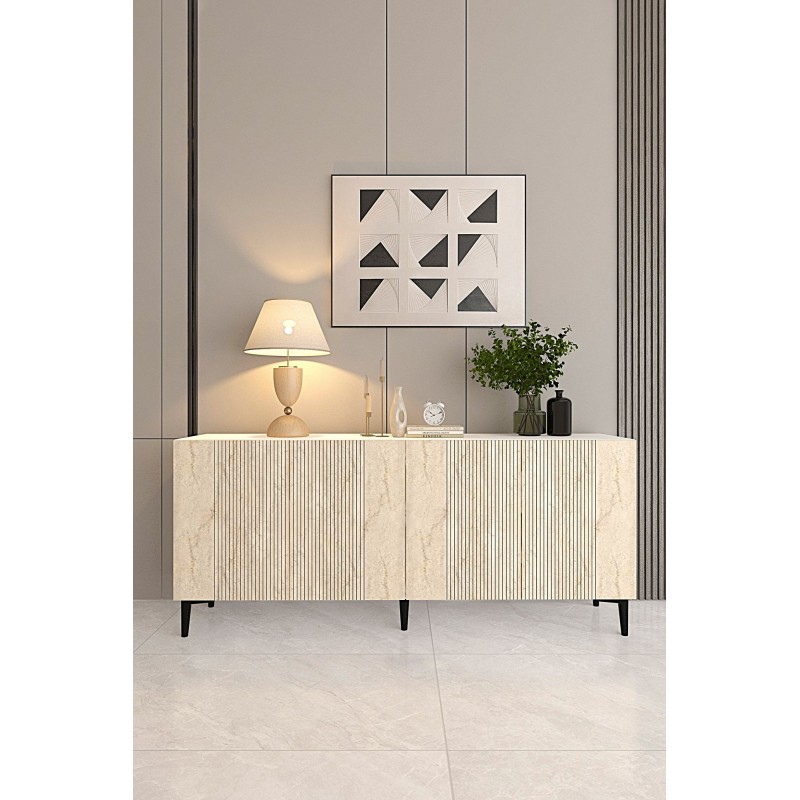 Console Corsa 150 - White, Travertine White
Travertine