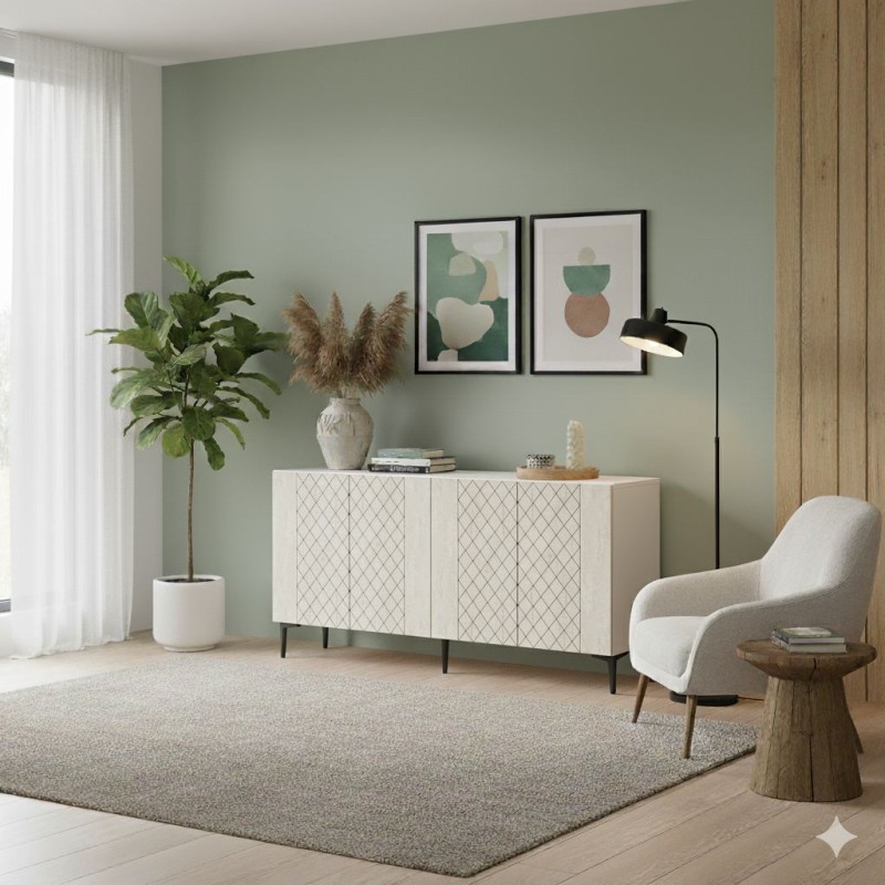 Console Resso 150 - White, Travertine White
Travertine