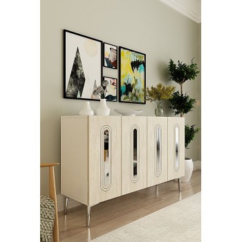 Console Rany 120 - White, Travertine, Silver White
Travertine
Silver