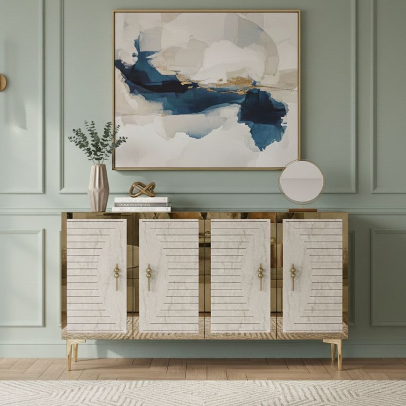 Console Tuna 120 - White, Travertine, Gold White
Travertine
Gold