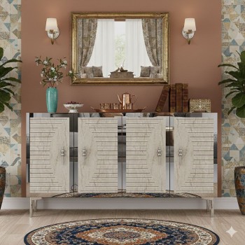 Console Tuna 120 - White, Travertine, Silver White
Travertine
Silver