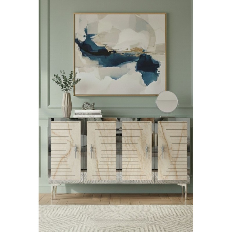 Console Tuna 120 - White, Travertine, Silver White
Travertine
Silver