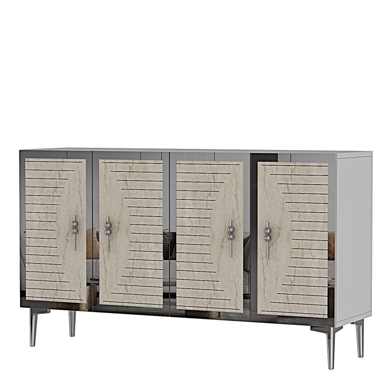 Console Tuna 120 - White, Travertine, Silver White
Travertine
Silver