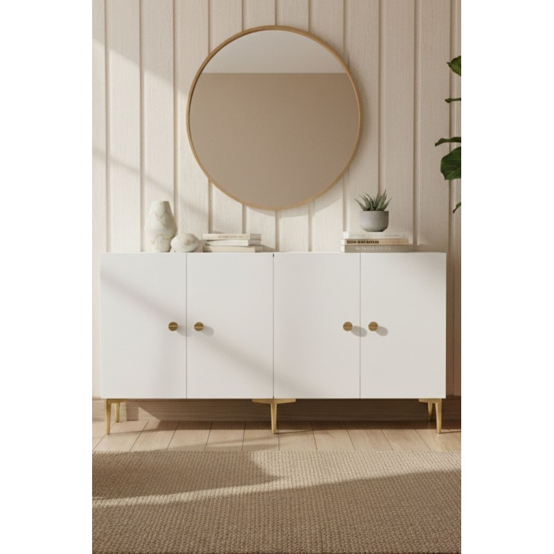 Console Simple 150 - White, Gold White
Gold