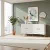 Console Simple 150 - White, Gold White
Gold