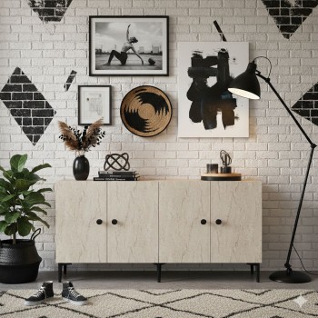 Console Pella 150 - White, Travertine White
Travertine