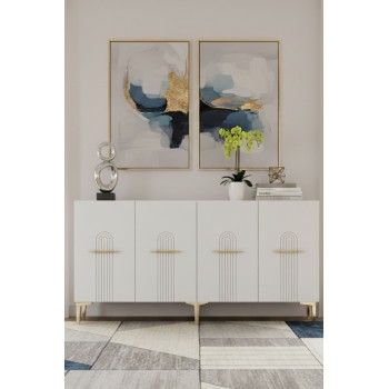 Console Ida 150 - White, Gold White
Gold
