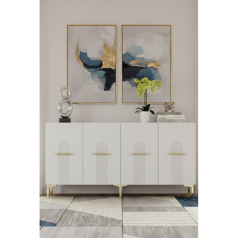 Console Ida 150 - White, Gold White
Gold