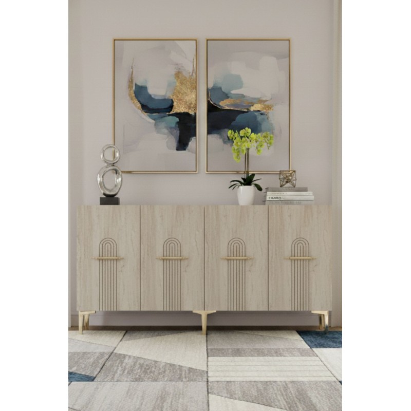 Console Ida 150 - White, Travertine, Gold White
Travertine
Gold