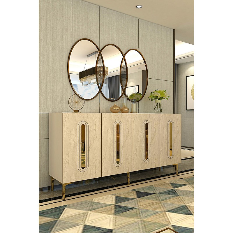 Console Rany 150 - White, Travertine, Gold White
Travertine
Gold