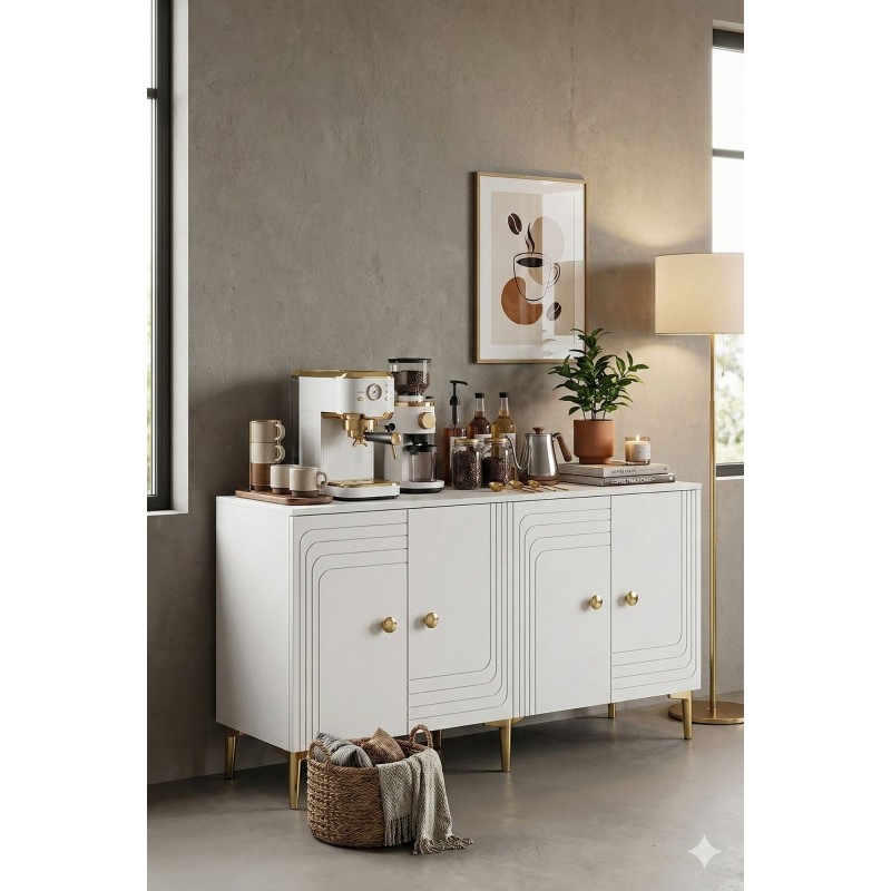 Console Lessi 150 - White, Gold White
Gold