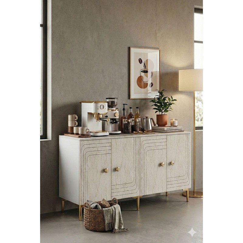 Console Lessi 150 - White, Travertine, Gold White
Travertine
Gold