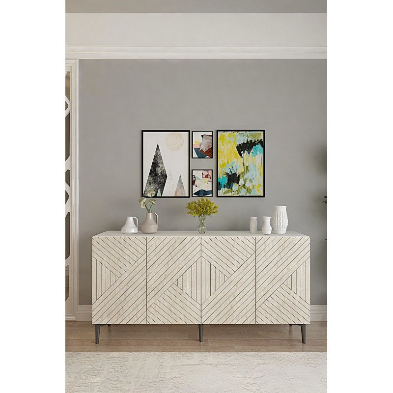 Console Ferro 150 - White, Travertine White
Travertine