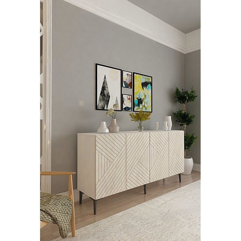 Console Ferro 150 - White, Travertine White
Travertine