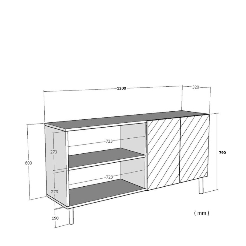 Console Lipa 120 - Anthracite Anthracite
