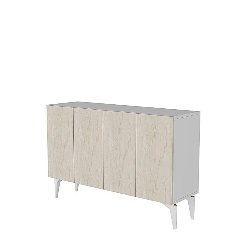 Console Lipa 120 - White, Travertine White
Travertine