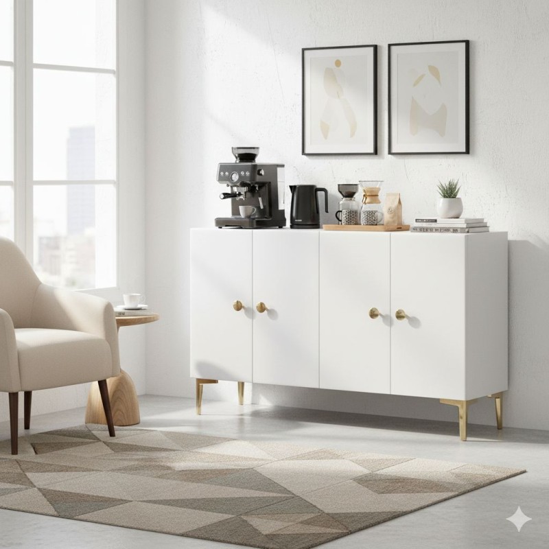 Console Simple 120 - White White