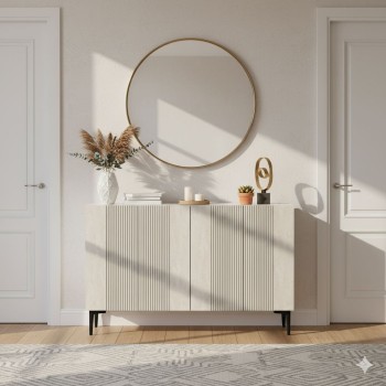 Console Corsa 120 - White, Travertine White
Travertine