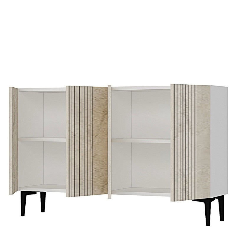 Console Corsa 120 - White, Travertine White
Travertine