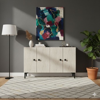 Console Pella 120 - White, Travertine White
Travertine