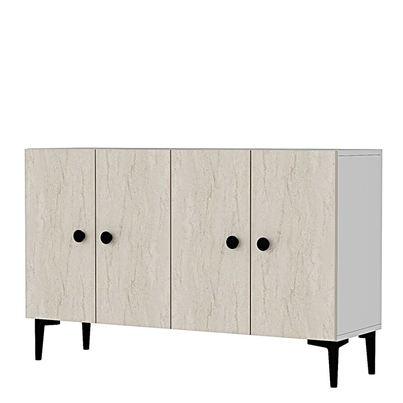 Console Pella 120 - White, Travertine White
Travertine