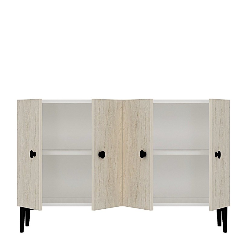 Console Pella 120 - White, Travertine White
Travertine