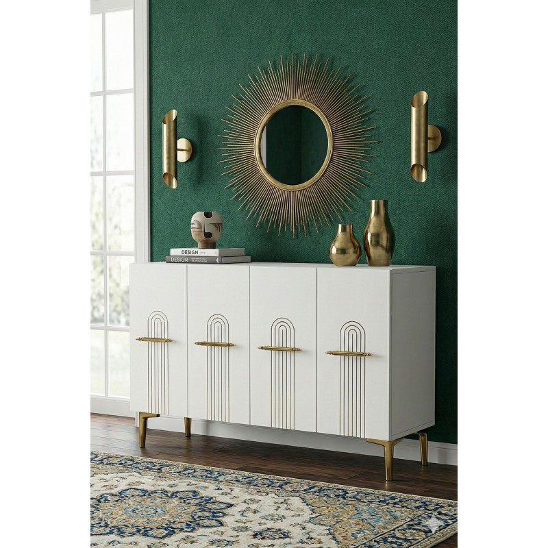 Console Ida 120 - White, Gold White
Gold