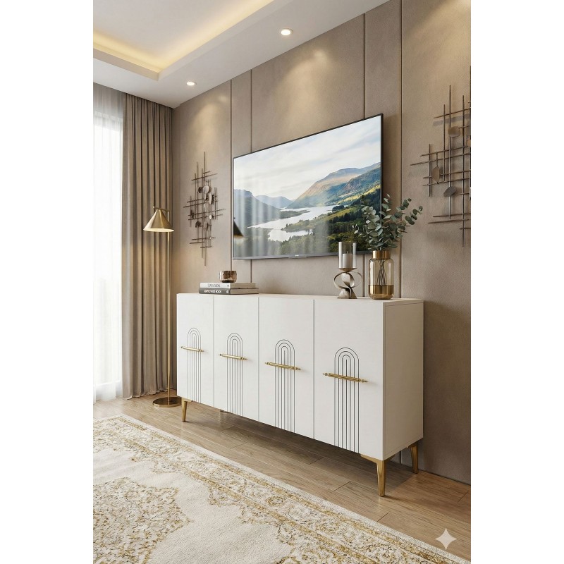 Console Ida 120 - White, Gold White
Gold