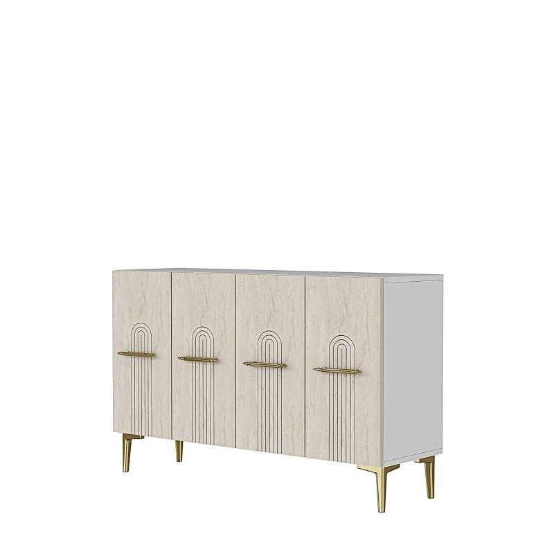 Console Ida 120 - White, Travertine, Gold White
Travertine
Gold