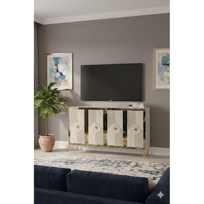 Console Pega 120 - White, Travertine, Gold White
Travertine
Gold