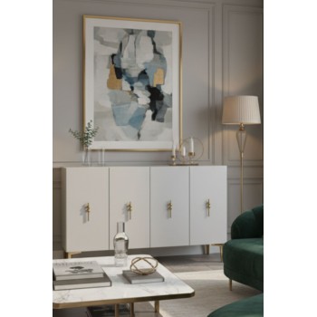 Console Salkım 120 - White, Gold White
Gold