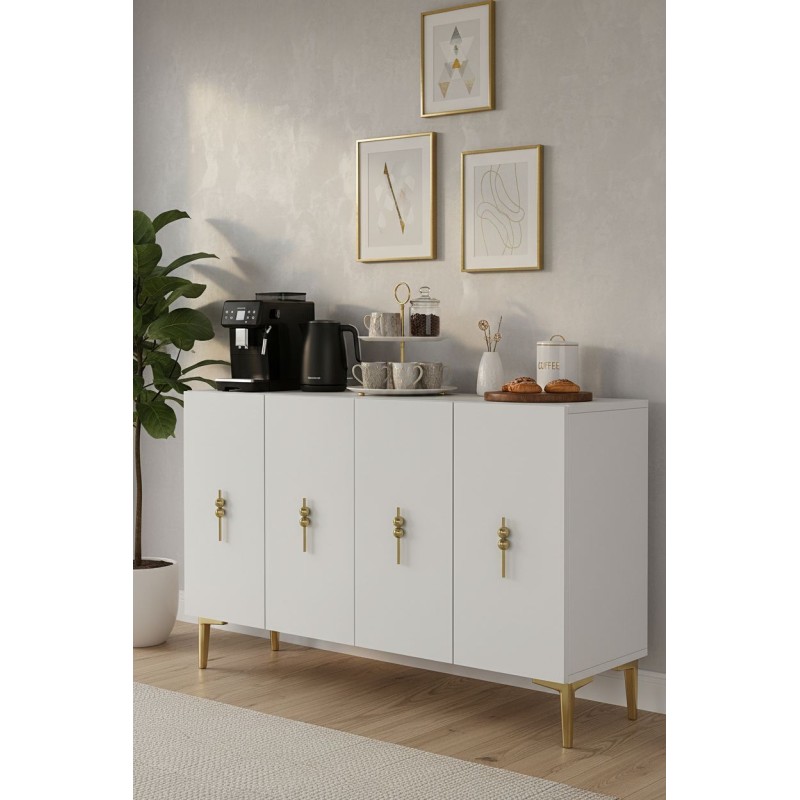 Console Salkım 120 - White, Gold White
Gold