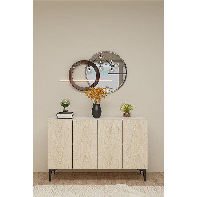 Console Aplos 120 - White, Travertine White
Travertine