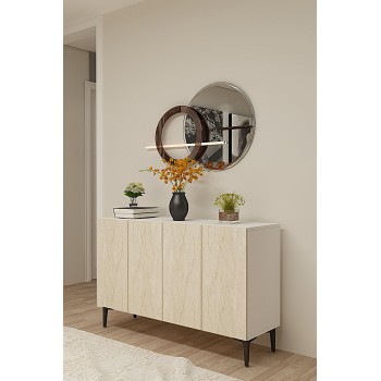 Console Aplos 120 - White, Travertine White
Travertine
