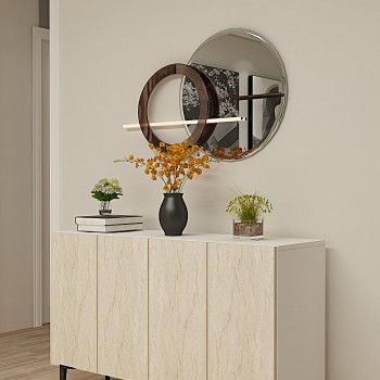 Console Aplos 120 - White, Travertine White
Travertine