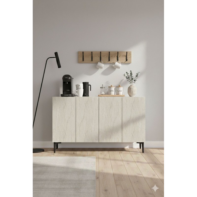 Console Aplos 120 - White, Travertine White
Travertine