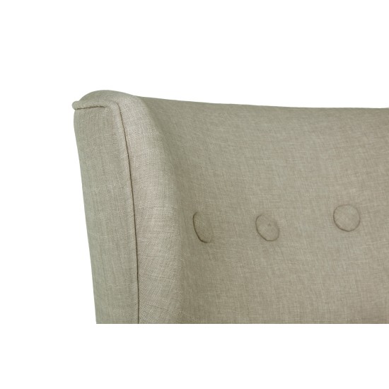 Wing Chair Bienville - Grey Grey Wing Chair Bienville - Grey Grey