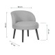 Wing Chair Nice - Cream Cream Atelier del Sofa Wing Chair Nice - Cream Cream
