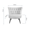 Wing Chair Richland - Grey Grey