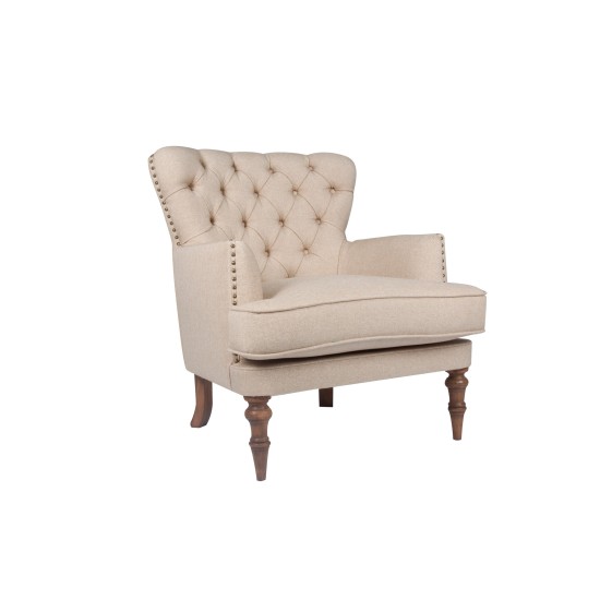 Wing Chair New London - Ecru Ecru Wing Chair New London - Ecru Ecru
